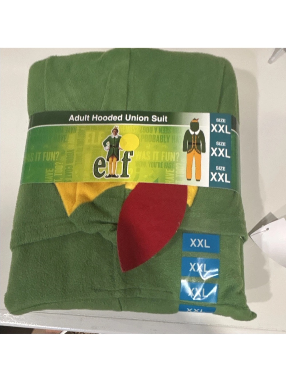 ELF Adult Hooded Union Suit in Green